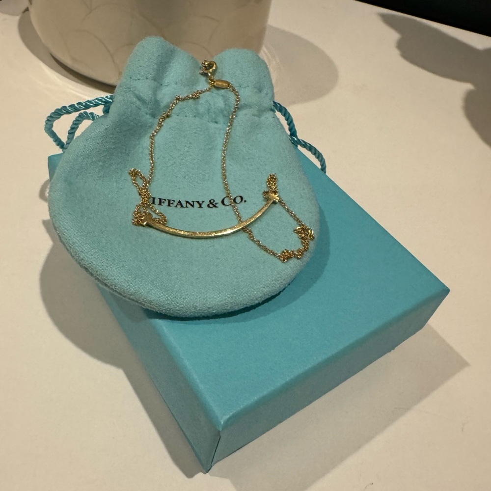 Tiffany T smile necklace